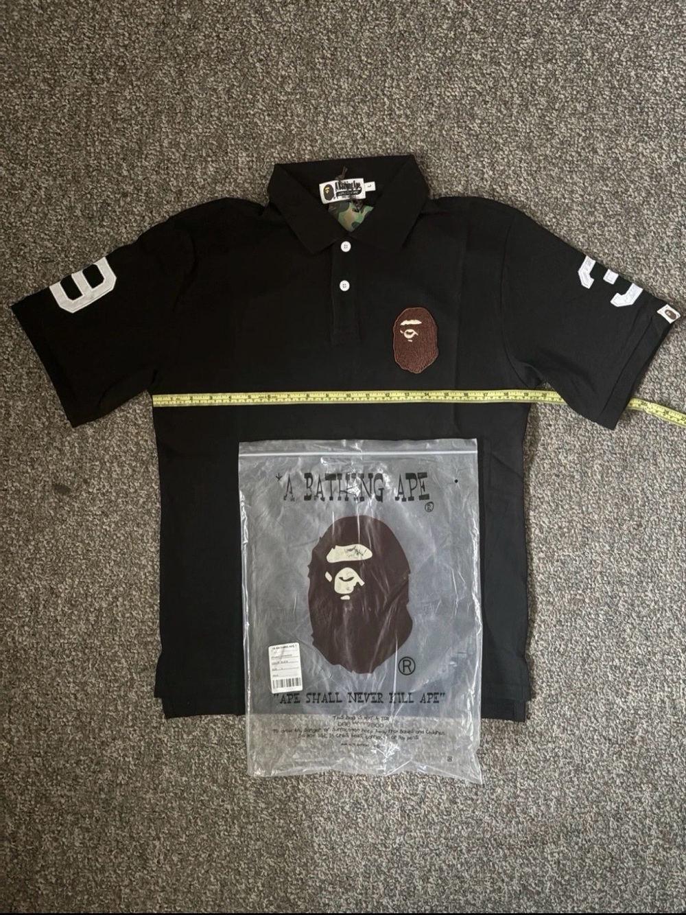 Bape polo shirt Size L